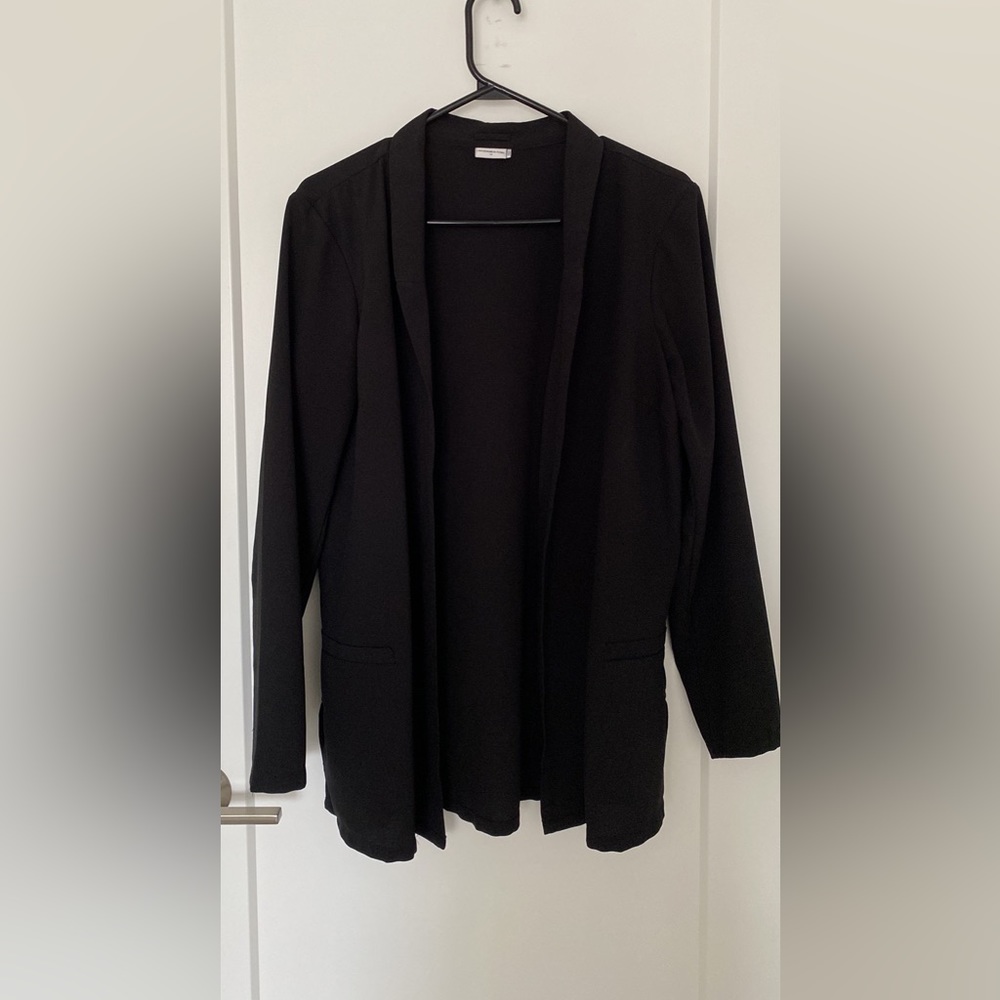 Black Chiffon Blazer